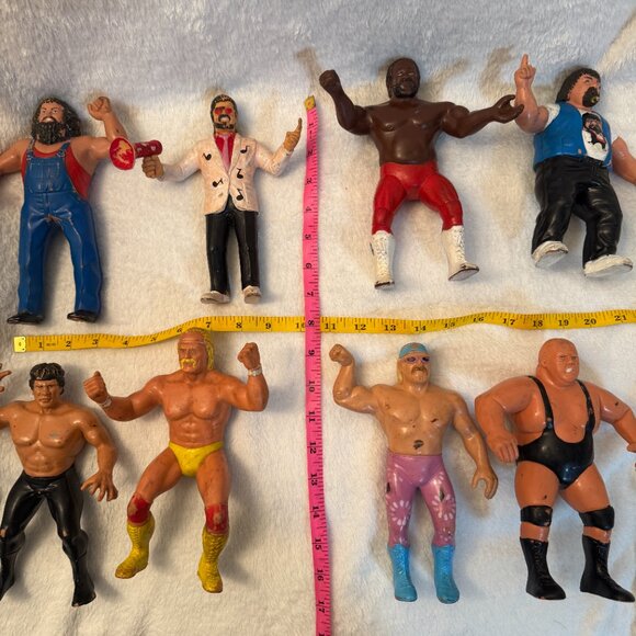 Vintage 1980’s Lot of 8 WWF Wrestling LJN Titan Sports Action Figures - Picture 11 of 11